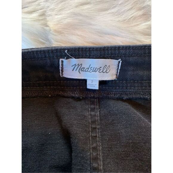 Madewell Metropolis Snap Jean Skirt in Rawley Black - Picture 4 of 4